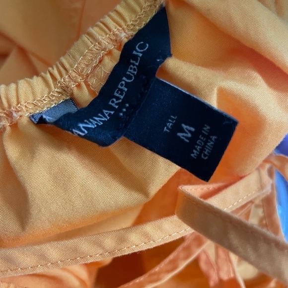 Banana Republic Orange Cotton relaxed fit dress size Medium Minimalist - Picture 6 of 8